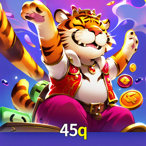 Imagem promocional da 45q mostrando a plataforma e suas vantagens